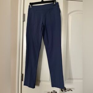 Soft surroundings spandex pull on blue pants size XS